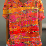 Zoé | Bluse mit abstraktem Print