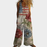 Thekla | Fließender bedruckter Jumpsuit