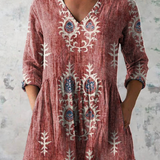 Frederike | Lange Bluse mit V-Ausschnitt