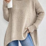 Brigitte™ langer Pullover – Elegant & zeitlos