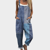 Bequeme bedruckte Latzhose