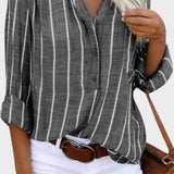 Débora - Handgemachte gestreifte Bluse