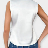 Eleganter einfarbiger Top