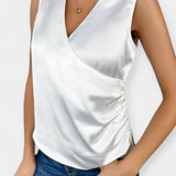 Eleganter einfarbiger Top