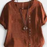 Kurzarmshirt mit Knöpfen