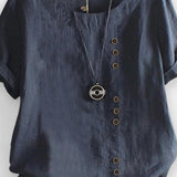 Kurzarmshirt mit Knöpfen