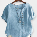 Kurzarmshirt mit Knöpfen
