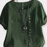 Kurzarmshirt mit Knöpfen
