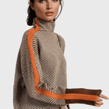 Leena™ Pullover mit hohem Kragen