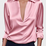 Nádia - Premium Bluse mit V-Ausschnitt