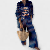 Valisa - Set mit Koï-Motiv in Blau