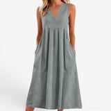 Suzaine™ Midi- Kleid mit ausgestelltem Schnitt