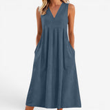 Suzaine™ Midi- Kleid mit ausgestelltem Schnitt