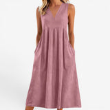 Suzaine™ Midi- Kleid mit ausgestelltem Schnitt