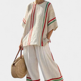 Beatriz - Set Mediterraneo mit Streifen