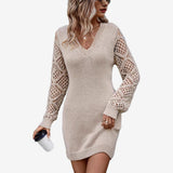 Silvy™ Kleid mit Spitzenärmeln