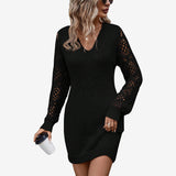 Silvy™ Kleid mit Spitzenärmeln