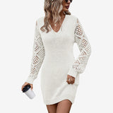 Silvy™ Kleid mit Spitzenärmeln