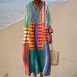 Figurschmeichelndes Sommerkleid mit Print
