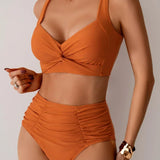 Magdalena | Sommerliches High-Waist-Bikini-Set