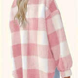 Frieda | Elegante gestreifte Fleecejacke