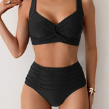 Magdalena | Sommerliches High-Waist-Bikini-Set