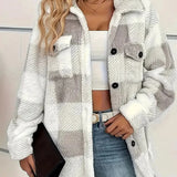 Frieda | Elegante gestreifte Fleecejacke