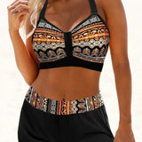 Magdalena | Gerippter High-Waist-Bikini