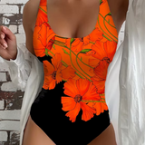 Clara | Eleganter Badeanzug mit Blumenmuster