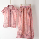 Magdalena | Bedrucktes zweiteiliges Boho-Set