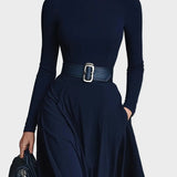 Kornelia - Maxikleid aus Strick mit hohem Kragen