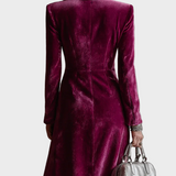 Vera - Maxikleid Blazer aus Samt