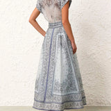 Magdalena | Bedrucktes zweiteiliges Boho-Set