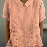 Tabea | Bluse mit Blumenstickerei