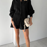Marlene | Leichtes Blusen- und Shorts-Set