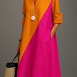 Kayla™ | Bequemes Midi-Kleid