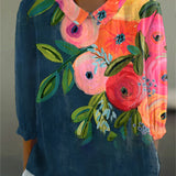 Samira | Künstlerische Bluse mit Print
