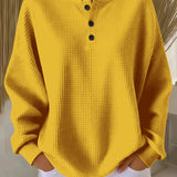Michaela – Eleganter Damenpullover mit Knöpfen