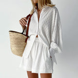 Marlene | Leichtes Blusen- und Shorts-Set
