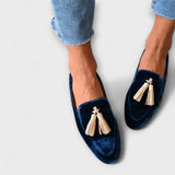 Pauline | Vintage-Loafer mit Fransen