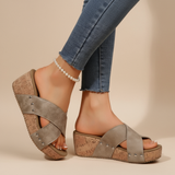 Eva-Marlene | Boho-Keilsandalen