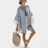 Salomé - Gestreiftes Set aus Bluse und Shorts