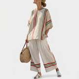 Beatriz - Set Mediterraneo mit Streifen
