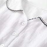 Frieda | Elegantes Baumwoll-Leinen-Kleid mit Halbarm