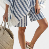 Salomé - Gestreiftes Set aus Bluse und Shorts