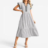 Jessie™ Midi-Kleid mit Streifen