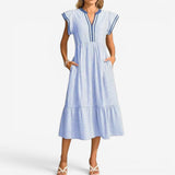 Jessie™ Midi-Kleid mit Streifen
