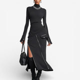 Carlene™ Enges Kleid mit Schlitz