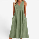 Suzaine™ Midi- Kleid mit ausgestelltem Schnitt