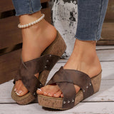 Eva-Marlene | Boho-Keilsandalen